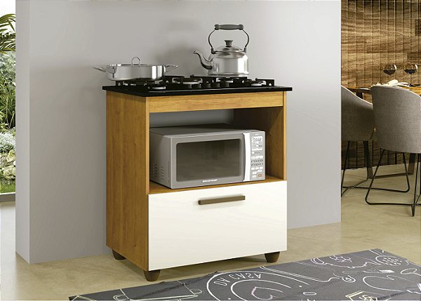 Balcao Salvia para Cooktop 4 ou 5 bocas - Kaiki