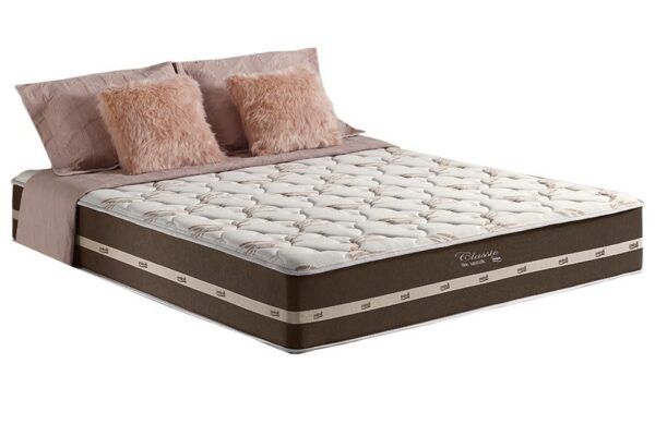 Colchão Casal Molas Superlastic Classic Marrom 188×138 Anjos
