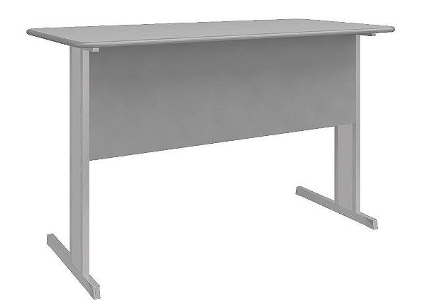 Mesa Secretária Pratica Diretor 1.50m Cinza  - Incoflex