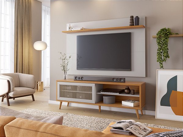 Rack com painel Tela tv até 60"- Notável