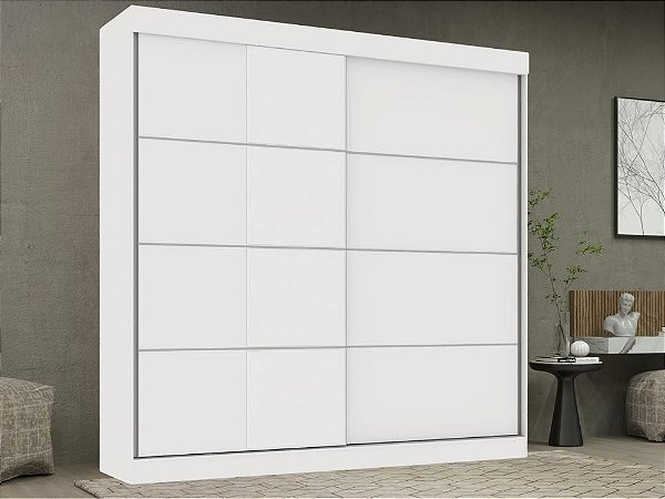 Roupeiro Navegantes com portas de correr 100% MDF-ld