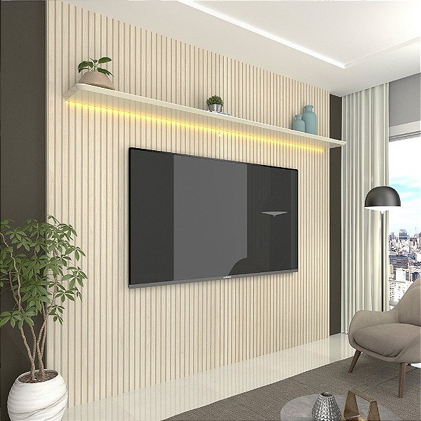 Painel Requinte 2.20 com LED 100% MDF - Gelius