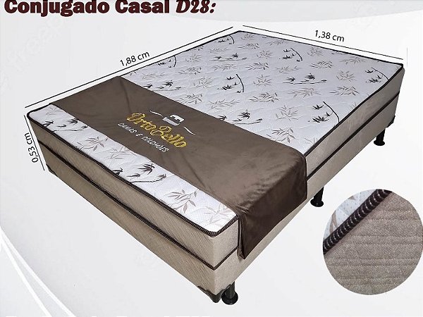 Colchobox Casal espuma D28 com 5cm de espessura - Ortobello