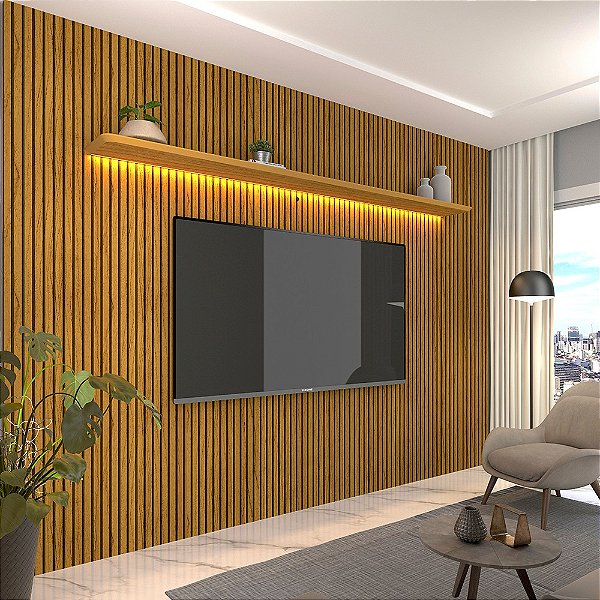 Painel Requinte 3,15 com LED 100% MDF - Gelius