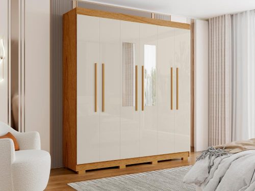 Roupeiro Porto Bello Plus Com Espelho 2.00m - Rud Rack