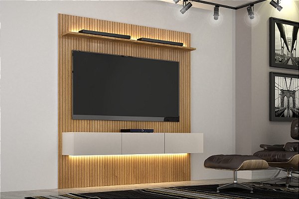 Painel Home Curitiba 1,79cm de largura -Tv até 70" - Valdemoveis trld