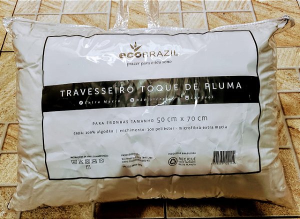 Travesseiro Toque de Pluma Eco Brasil-SR