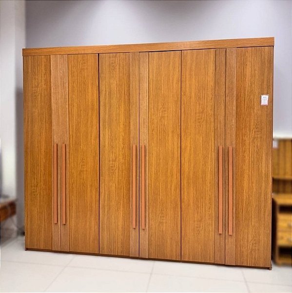 Roupeiro Lucca Premium 6P6G 2.73m 100% MDF - Rufato