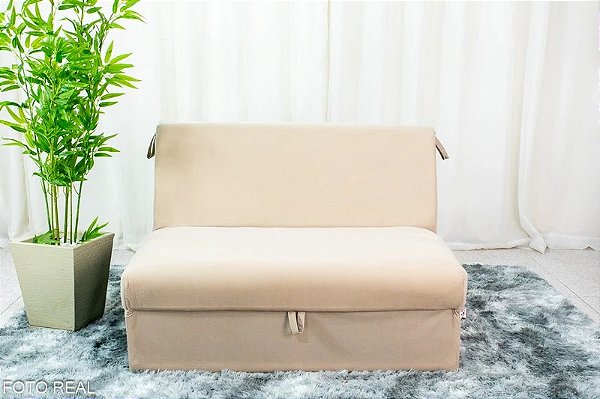 Sofá cama de casal Malu sem braço