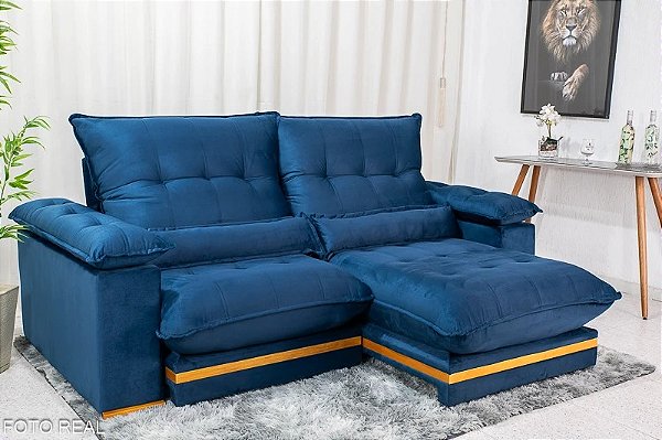Retratil e Reclinável Ibis/Ibiza 2,50m - D33 e molas ensacadas - Vivaz