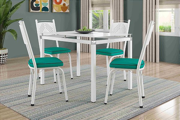 Mesa Malva Tampo Vidro 1.07x0.73- Artefamol