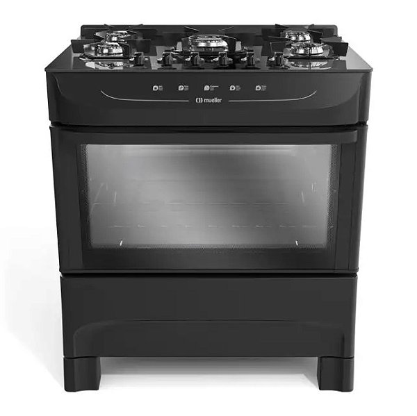 Fogão Mueller 5 bocas mesa vidro automático - Muellertr