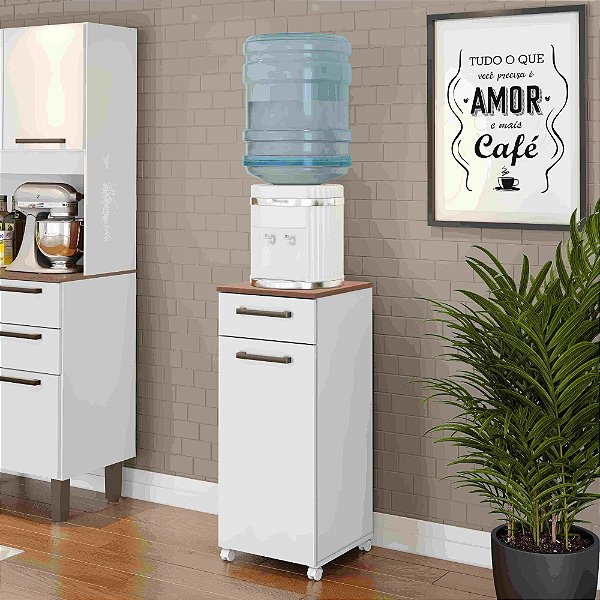 Armário multiuso Clean 1P1G- Zanzini Móveis
