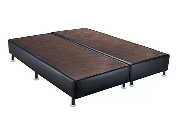 Base Bipartida Sommier para Colchão Casal Queen Corino Preto - Ortobom