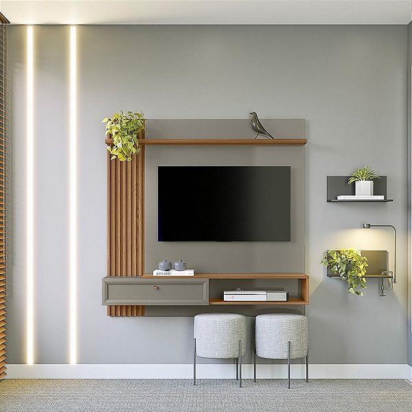 Painel Home Alvorada 1.33m  Tv até 55"- Linea Brasil