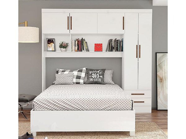 Roupeiro Modulado 5 Portas Com a Base Clara - Carioca Móveis