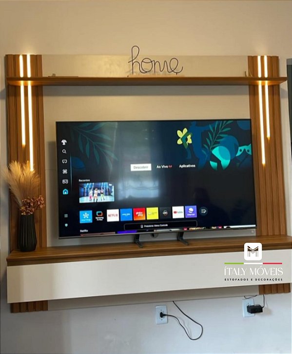 Painel NT 1345 Ripado Larg. 1.80m Tv até 65 - Notável