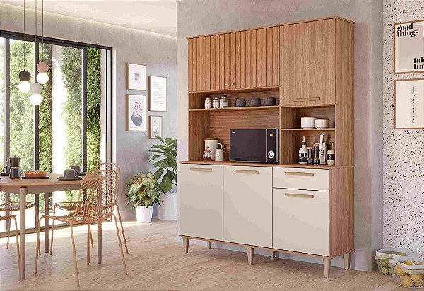 Kit Cozinha Mila 150m 6P1G - MGM Moveis