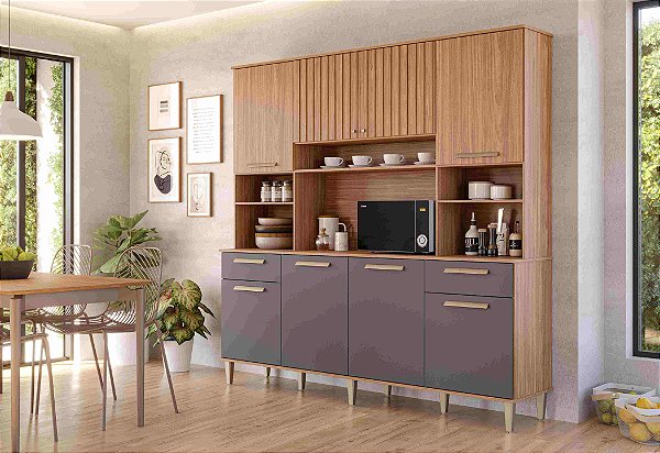 Kit Cozinha Livia 200m 8P2G -  MGM Moveis