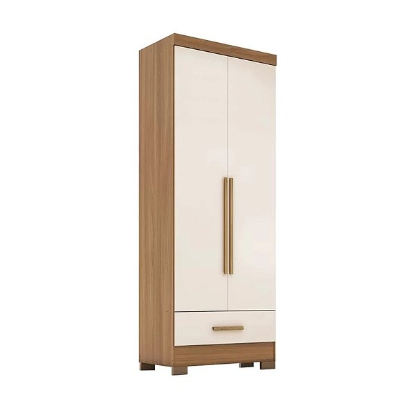 Roupeiro Solteiro Smart Plus 2 Portas 1 Gaveta Larg. 0.85m - Rodial Móveis