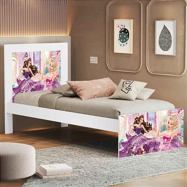 Cama Solteiro Marina Barbie 004 – VJ MÓVEIS