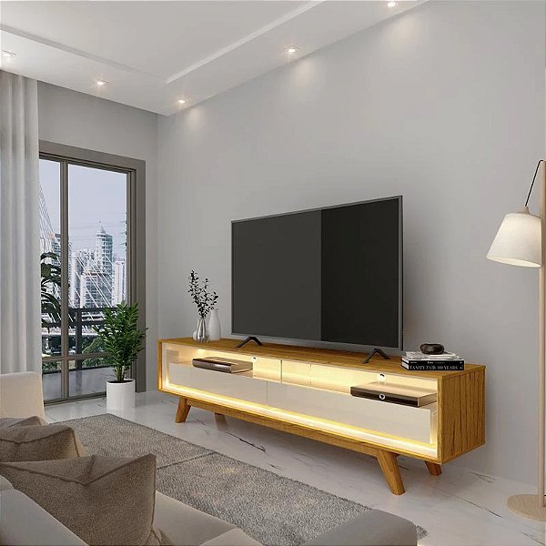 Rack Bancada Requinte Larg. 1.72m TV até 65- Gelius