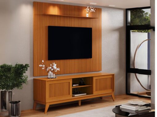 Rack King com Painel Avant 75″ - EDN Móveis