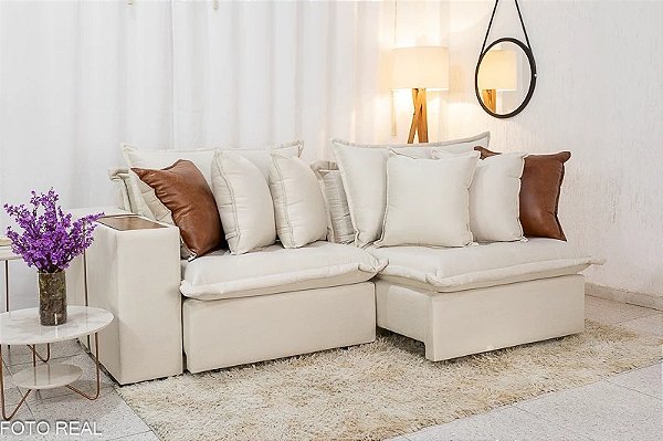 Sofá Cama Tebas 2,36m  – INNOVE ESTOFADOS