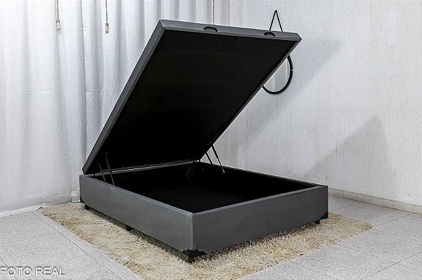 Base Box Baú Casal Eli 138x188x42 Blindado - Nature Moveis