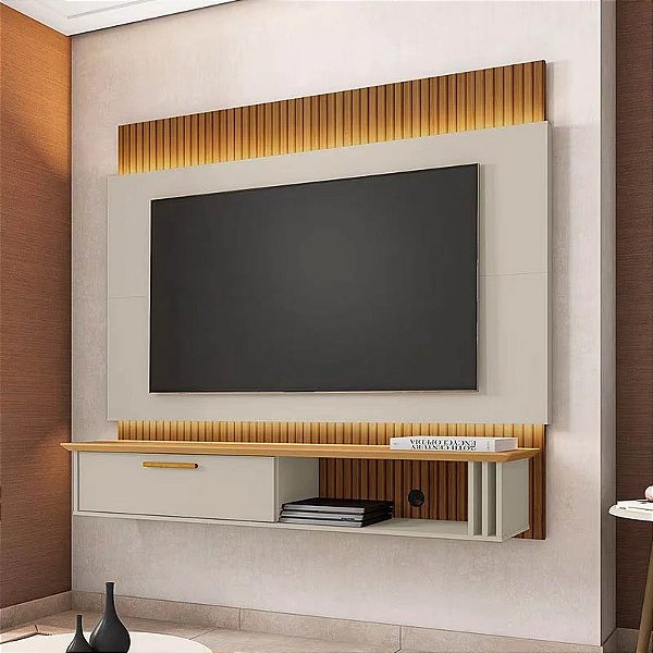 Painel Paris 1.60m Tv até 65 pintura 3D - Bechara