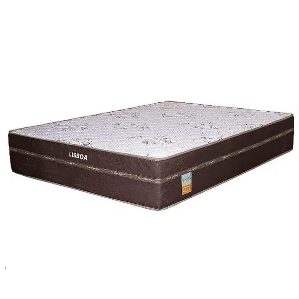 Colchão Queen Lisboa Molas Ensacadas 158x198x24 até 150Kg/Pessoa - EcoTec