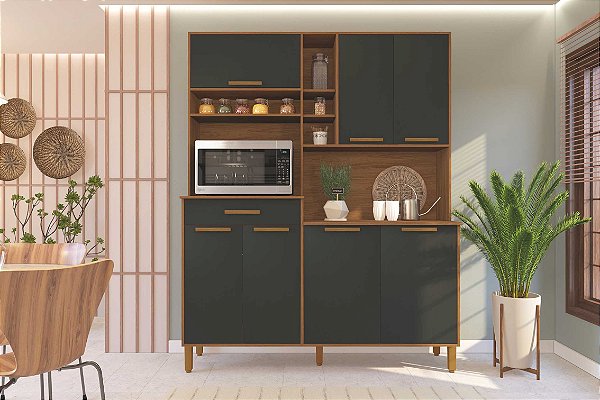Kit Cozinha Braga 1.60m 7P1G. - Indekes