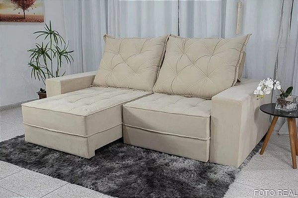 Retrátil e Reclinável Berlim 2.50m D33 e Molas Ensacadas