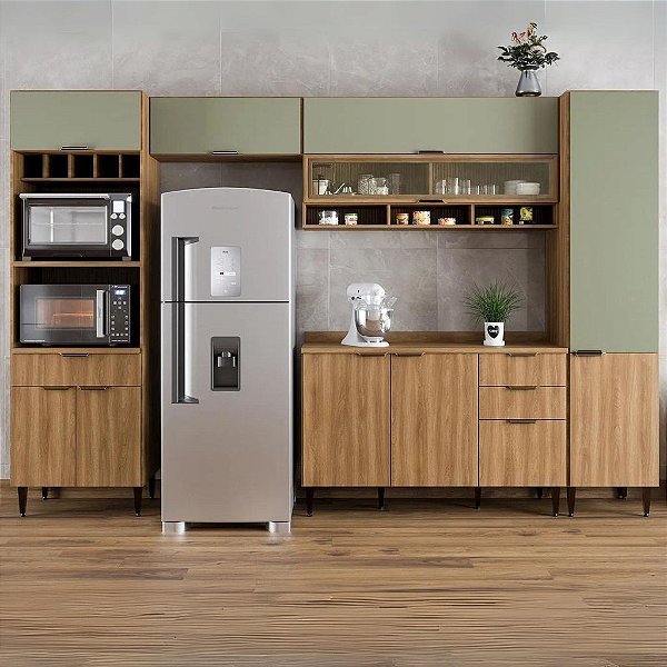 Cozinha Paris 5 Peças 3.28m - Batrol Móveis