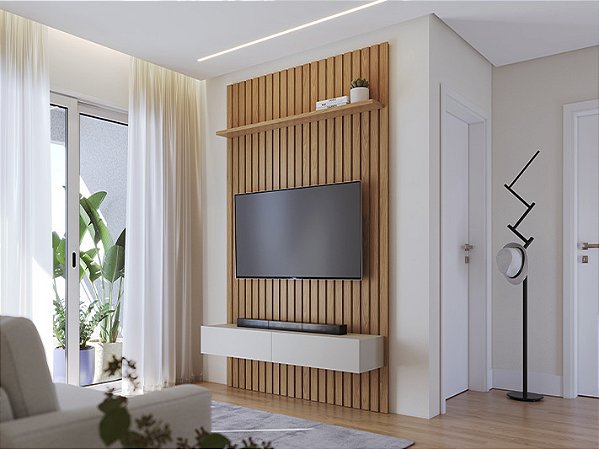 Painel Ripado Mod: 1412 1.41m Tv até 65"  - Colibri