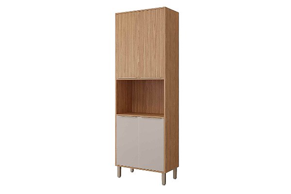 Paneleiro Torre Quente 100% MDF Divina 4 Portas com Nicho para Forno - MGM Móveis