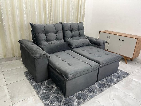 Retrátil e Reclinável Alemanha 2.00m - Boareto Estofados