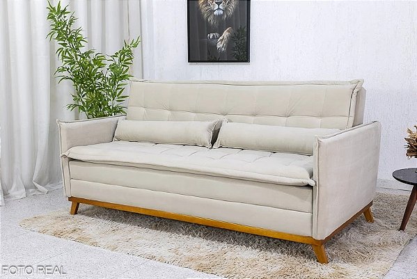 Sofá Cama Lotus larg. 1.93m Molas Bonnel