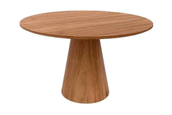 Mesa Redonda Paris 120x120 Laminado Cinamomo - Minas Plac
