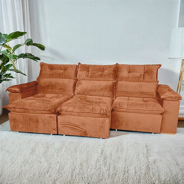 Sofá Retrátil e Reclinável Imperial 2,75m - Imperial Decor