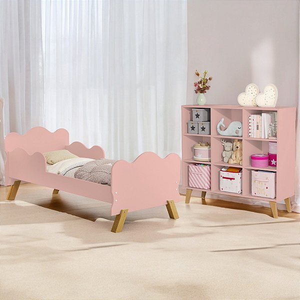 Mini Cama Juvenil Angel + Organizador Ceci - VJ Móveis
