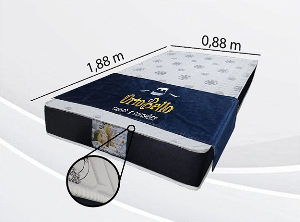 Colchão Solteiro D28 18cm - Ortobello