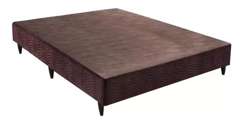 Base Sommier Casal 138x188x30 Camurça Marrom - Ortobom