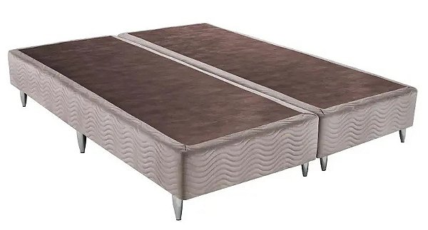 Base Sommier Queen 158x198x30 Camurça Bege - Ortobom