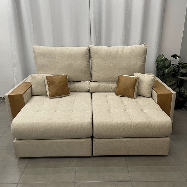 Retrátil e Reclinável Sorrento 2.30m D28 Linho Cru - Innove
