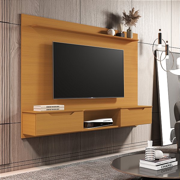 Painel até 65″ Studio Cedro 1.60m  - EDN Móveis