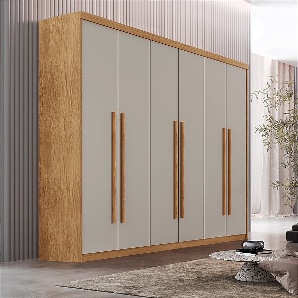 Roupeiro Hawaí 06P02G. 1.80m  100% MDF - Rufato