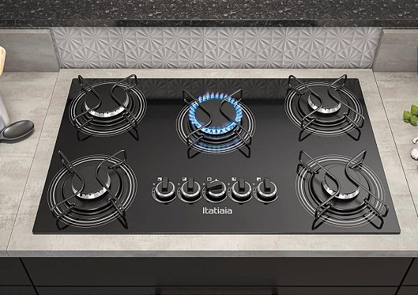 Cooktop 05 Bocas Vidro Itatiaia