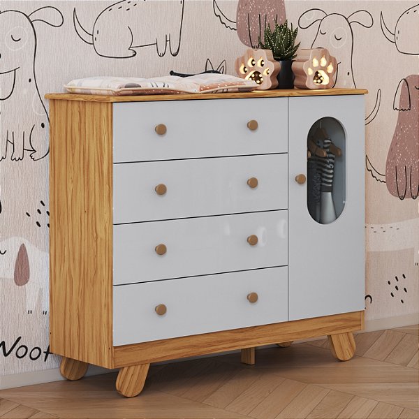 Cômoda Infantil Pingo - Peroba