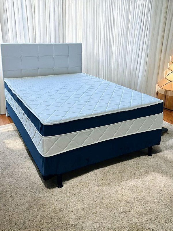 Cama Box Bio Spring Casal Molas Ensacadas – 138x188x57